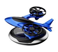 Difusor de aire solar para automóvil, Difusor solar de para automóvil,Difusor de fragancia para coche giratorio con energía solar | Difusor de fragancia de coche de avión de doble motor, purificador d