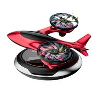 Difusor de aire solar para coche,Difusor de aire solar para coche, Difusor de fragancia para coche giratorio con energía solar, Difusor de fragancia de coche de avión de doble motor, purificador de ai