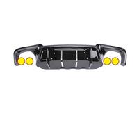 Difusor De Alerón para Parachoques Trasero para Serie 5 F10 2010 2011 2012 2013 2014 2015 2016 2017 para M-Sport para M-Tech JUNOOS(Black V Type)