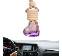 Difusor De Ambientador De Aire De Coche - 6 Ml De Colgante Para Perfumes Para Perfumes De Coche De Corazón | Adorno Botella De Aromaterapia De Fragancias Vacías Para Coche Y Decoración Del Hogar,
