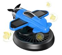 Difusor de ambientador de coche, giratorio con energía solar, removedor de olores de coche con forma de avión, suministros interiores automotrices para sedán, RV, camioneta, remolque, automóvil