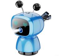 Difusor de ambientador para coche, aerosol de aromaterapia robot, dispensador de fragancia con clip de ventilación para decoración interior del coche, hogar, escritorio (azul)