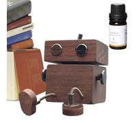 Difusor de ambientador para coche, figura de hombre de madera agitada, de aromaterapia automotriz, difusor de ventilación de madera hecho a mano para papá, mujeres, maridos, hombres, 5,7 x 4,4