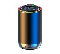 Difusor de ambientador para coche inteligente - Máquina de aromaterapia con detección de IA con luz ambiental que detecta sonido, 3 modos ajustables y parada automática, eliminador de olores