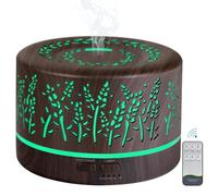 Difusor de Aroma 500ml humidificador, difusor de aceites Esenciales con Temporizador, 7 Colores de luz LED para Dormitorio, Oficina, SPA, Yoga, decoración del hogar