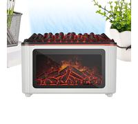 Difusor De Aroma Con Diseño De Chimenea Para Hogar | 160 ml Ultrasonido Silencioso Decorativo con 7 Colores de Llama,Difusor de Aceites Esenciales,para Oficina Baño Coche Sala Spa Yoga Meditación Aula