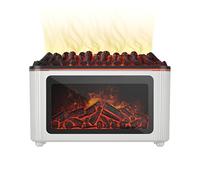 Difusor de Aroma con Efecto Chimenea,160 ml Ultrasonido Silencioso Decorativo con 7 Colores de Llama,Difusor de Aceites Esenciales - para Dormitorio Oficina Baño Sala de Estar SPA Yoga Meditación