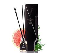 Difusor de aroma de caña, con 6 varillas aromáticas, pomelo, cedro y pimienta, ambientador para cuarto de baño, decoración del hogar, difusor intenso con varillas