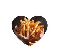 Difusor de aroma de papas fritas francesas para coche, en forma de corazón, para colgar en tableta, decoración interior del coche, armario, zapatos, armario, ambientador de fragancia, 6 unidades