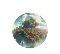 Difusor de aroma de Sky Castle para coche, forma redonda, para colgar en tableta, decoración interior del coche, armario, zapatos, armario, ambientador de fragancia