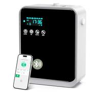 Difusor de aroma para aceites aromáticos, HOTOIQ Smart Scent Air Machine con tecnología de niebla para el hogar, difusor de aromaterapia Bluetooth, adecuado para vestíbulo de hotel, pasillo (negro)