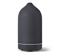 Difusor de aroma para aceites esenciales, 120 ml Premium ultrasónico humidificador difusor de aceite aromático de cerámica con LED, sin BPA, oficina, spa (negro)