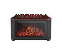 Difusor de Aroma para Chimenea - Difusor de aceites Esenciales de 160 ml con Efecto de Llama de luz de 7 Colores, Difusors de para Chimenea con Apagado automático sin Agua | Nebulizador ultrasó