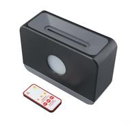 Difusor de aroma único con control remoto y efecto de llama dinámico para experiencias personalizadas (negro)