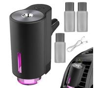 Difusor de aromas de coche recargable - dispositivo de ambientador de aire inteligente, dispensador de perfumado | Actualización del vehículo de fragancias ambientales, solución de spray p