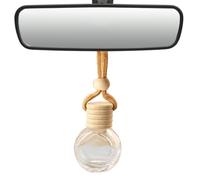 Difusor de aromaterapia automotriz: botella de de vidrio colgante, nebulizador perfumado portátil para espejo de automóvil, decoración del hogar | Dispensador de fragancia natural