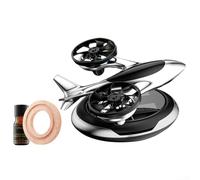 Difusor de aromaterapia de coche Ambientador de aire con energía solar para experiencias de viaje agradables (plata)