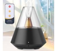 Difusor de aromaterapia para aceites esenciales: WIYETY Difusor inteligente de aroma, humidificador ultrasónico para dormitorio con luz LED y mando a distancia, capacidad de 150 ml para dormitorio
