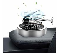 Difusor de aromaterapia para automóviles, ambientador plano para coche | Tablero Solar Rotación de saciador de aire | Fragancia automática creativa, decoración automotriz elegante po