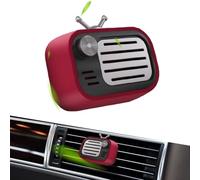 Difusor de aromaterapia para coche, clip de ventilación retro con forma de radio, clip de ventilación de aromaterapia para coche, decoración de vehículo para crear un ambiente relajante