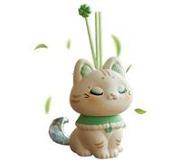 Difusor de aromaterapia para coche de gato, difusor luminoso de coche de dibujos animados, para coche de muñecas, miniatura, aromaterapia para coche, ambientador para mujeres y niñas