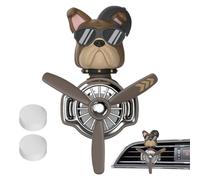 Difusor de aromaterapia para coche, difusor de aromaterapia giratorio de avión, decoración de automóvil Shar Pei, fragancia de coche para eliminar el olor, relajante