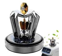 Difusor de aromaterapia para coche, difusor de perfume para coche, eliminador de olores de corona giratoria con energía solar - Decoración interior de coche con fragancia creativa, para