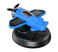 Difusor de aromaterapia para coche, ornamento giratorio, eliminador de olores, para coche con energía solar con forma de aviones, ambientador de larga duración para RV, Camión, Pick-up, Remolque