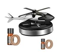 Difusor de aromaterapia solar para coche en forma de helicóptero - Ambientador y decoración interior - Elimina olores y aporta fragancia esencial - Ideal para automóvil y hogar - Accesorio de