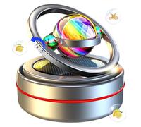 Difusor de automóviles, ambientador de aire del automóvil, difusor de rotación automática de energía solar con fragancia, purificador de aire de aromaterapia para aromas interiores del vehículo acc