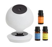 Difusor De Automóviles - Smart Car Air Presidente | Difusor De Aceite De Automóvil De Forma Blanca Pequeña | Difusor De Aromaterapia Automática | Humidificador De Aire Automático De Perfume Del Vehícu