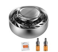 Difusor de automóviles solares OVNI - Fabricante de aire giratorio para aceites | Decoración de tablero elegante y perfume para automóviles | Eliminador de olores y accesso de energía solar