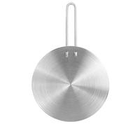 Difusor de calor, difusor de calor de acero inoxidable, placa de inducción, adaptador, convertidor placa de cocina eléctrica a gas (22 cm)