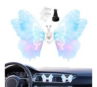 Difusor de clip para ventilación de coche, difusor de fragancia para automóvil y aromaterapia de aceite, ambientador en de mariposa, accesorio de larga duración, mejora el ambiente del automóvil