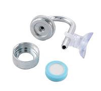 Difusor de CO2 de acero inoxidable para acuario, sistema de reactor, regulador solenoide, tubo de conexión, atomizador de CO2 (plateado)