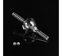 Difusor de CO2 de vidrio con contador de burbujas para acuarios, tanques plantados, estimación de la cantidad de liberación de CO2, fácil de fijar, calentador de acuario, termómetros, decoración de