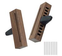 Difusor de coche de madera, 2 unidades, difusor de aceites esenciales con 8 almohadillas de relleno, ambientador de coche para interior de coche, difusor de aire para más diversión y placer de