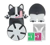 Difusor de coche en forma de perro, adorable espejo retrovisor para decoración de aromaterapia, colgante de ambientador de para fragancia de larga duración, accesorios divertidos para el coche