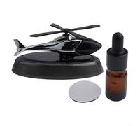 Difusor de coche giratorio activado por luz para avión, helicóptero, construido a partir de ABS para un funcionamiento estable en entornos automotrices (negro)