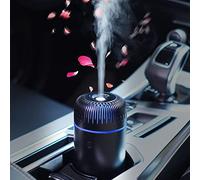 Difusor de coche humidificador USB aromaterapia difusor de aceite esencial difusor de aire de coche difusor USB Cool Mist Mini difusor portátil para coche, hogar, oficina, dormitorio (negro)