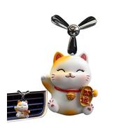 Difusor de coche para gatos, bonito difusor de coche con diseño de gato piloto, hélice giratoria para gatos, salida de aire para automóvil, decoración de perfume