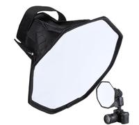 Difusor de - Difusor DSLR en cámara de 11,81 pulgadas | Difusor Speedlight Tapa, deflector corto gris de nylon plegable, reflector portátil