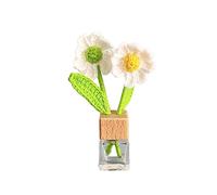 Difusor De Esencial Coche Diy tejido creativo a mano acabado girasol coche dormitorio decoración (sin Perfume) Recambio Difusor (C, One Size)