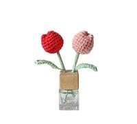 Difusor De Esencial Coche Diy tejido creativo a mano acabado girasol coche dormitorio decoración (sin Perfume) Recambio Difusor (D, One Size)