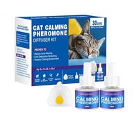 Difusor de feromonas para gatos - 200 g reduce el esparcidor de , 60 enchufes, calmante, el estrés, recarga para menos cangrejos adecuado para todos los gatos