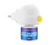Difusor de feromonas para gatos - Spray calmante de larga duración para mascotas, calmante de comportamiento plug-in | Solución natural de feromonas para alivio del estrés para la fuerza