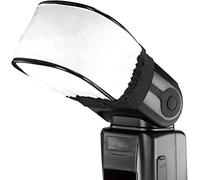 Difusor de flash universal suave hecho de tela. Para cámara digital HD Mini Bounce Softbox Flash Difusor Cap - Compatible con:Canon 430EX II, 580EX II, 600EX-RT, Nikon SB600 SB800 SB900, SB910, Neewer TT520, TT560, TT680, TT850, TT860, Youngnuo YN560, YN565, YN568, Vivitar Flash, Sunpack, Sunpak, Nissin, Sigma, Sony, Pentax, Olympus, Panasonic Lumix. Con funda