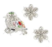 Difusor de fragancia de jazmín para rejillas de ventilación de coche, aleación de construcción, capacidad de difusión de aroma, decoración elegante, fragancia floral refrescante (plata)