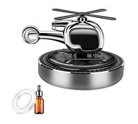 Difusor de fragancias de helicóptero solar con aroma de flores de metal de larga duración, giros solares, helicóptero, fragancias decorativas para coche