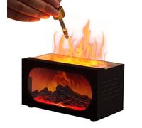 Difusor de Fuego - 7 Colores Llama Impermeable Lámpara De Mesa - Humidificadores De Aire Con Niebla Fría Para Escritorio - Para Yoga Hogar Dormitorio Oficina Jardín Interior Exterior Balcón Baño